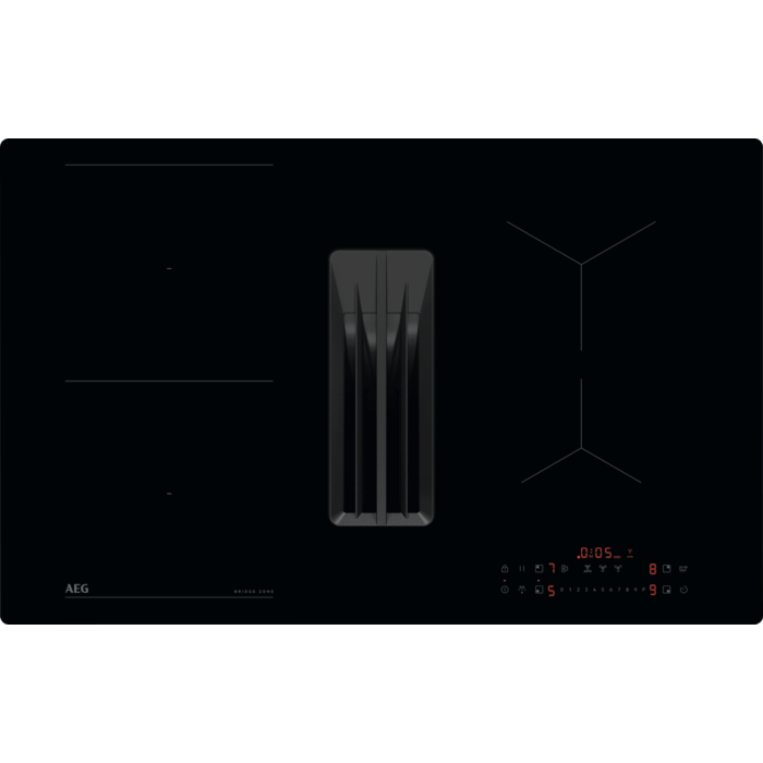 AEG Induktionshäll med inbyggd fläkt 80 cm TT8LCB00CB
