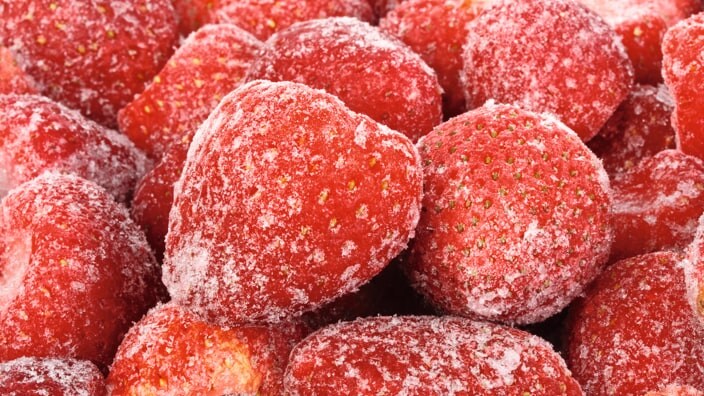 Frusna jordgubbar
