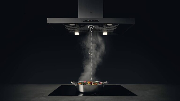 en aeg-fläkt i köket