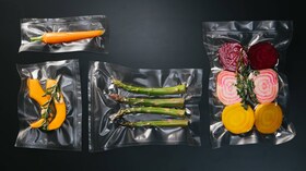 Ett urval av vakuumförseglade ingredienser